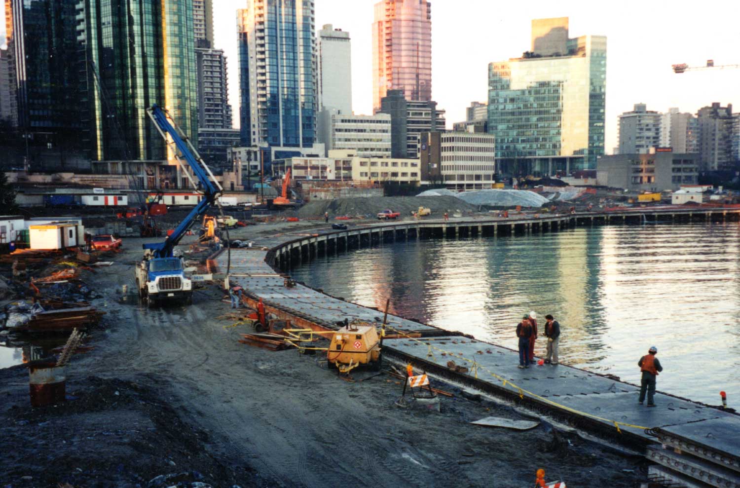 Vancouver seawalk landscape construction